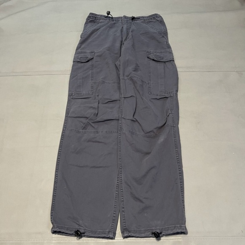Brandy Melville John Galt Gray Cotton Cargo Pant Women Wide Leg Baggy-28x30-2847